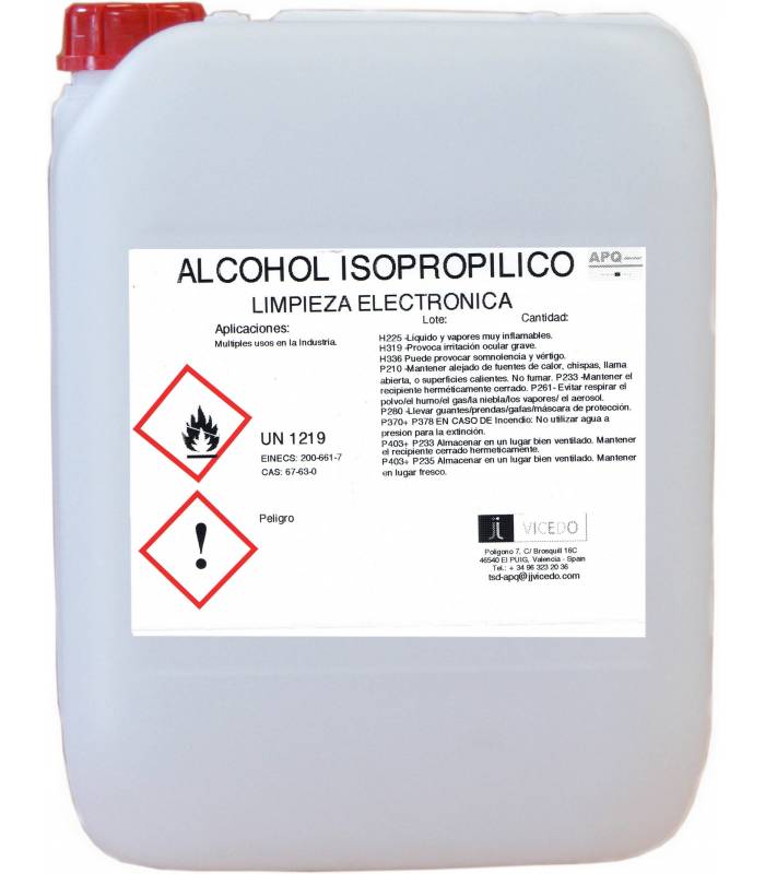 Alcohol Isopropilico - Productos de limpieza